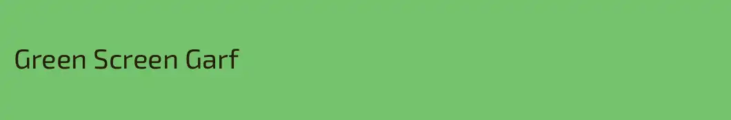 Green Screen Garf